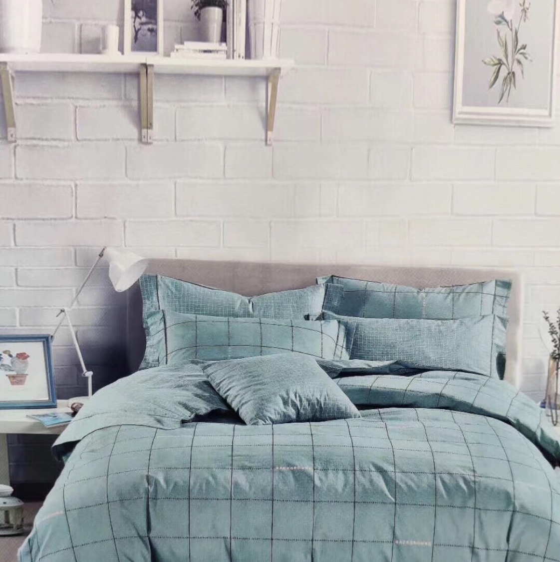 简约北欧纯棉床上用品四件套全棉床单被套被子被单床品150*200详情图6