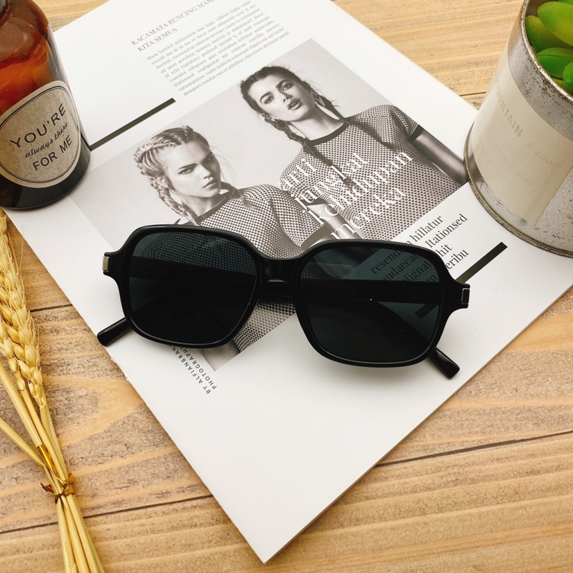 Black sunglasses are a must for the outdoors