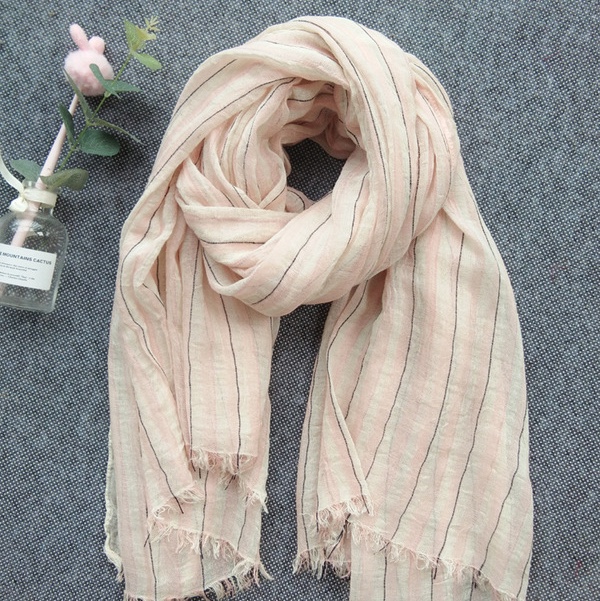 2020 Summer New Cotton And Linen Vertical Scarf Specification drawing