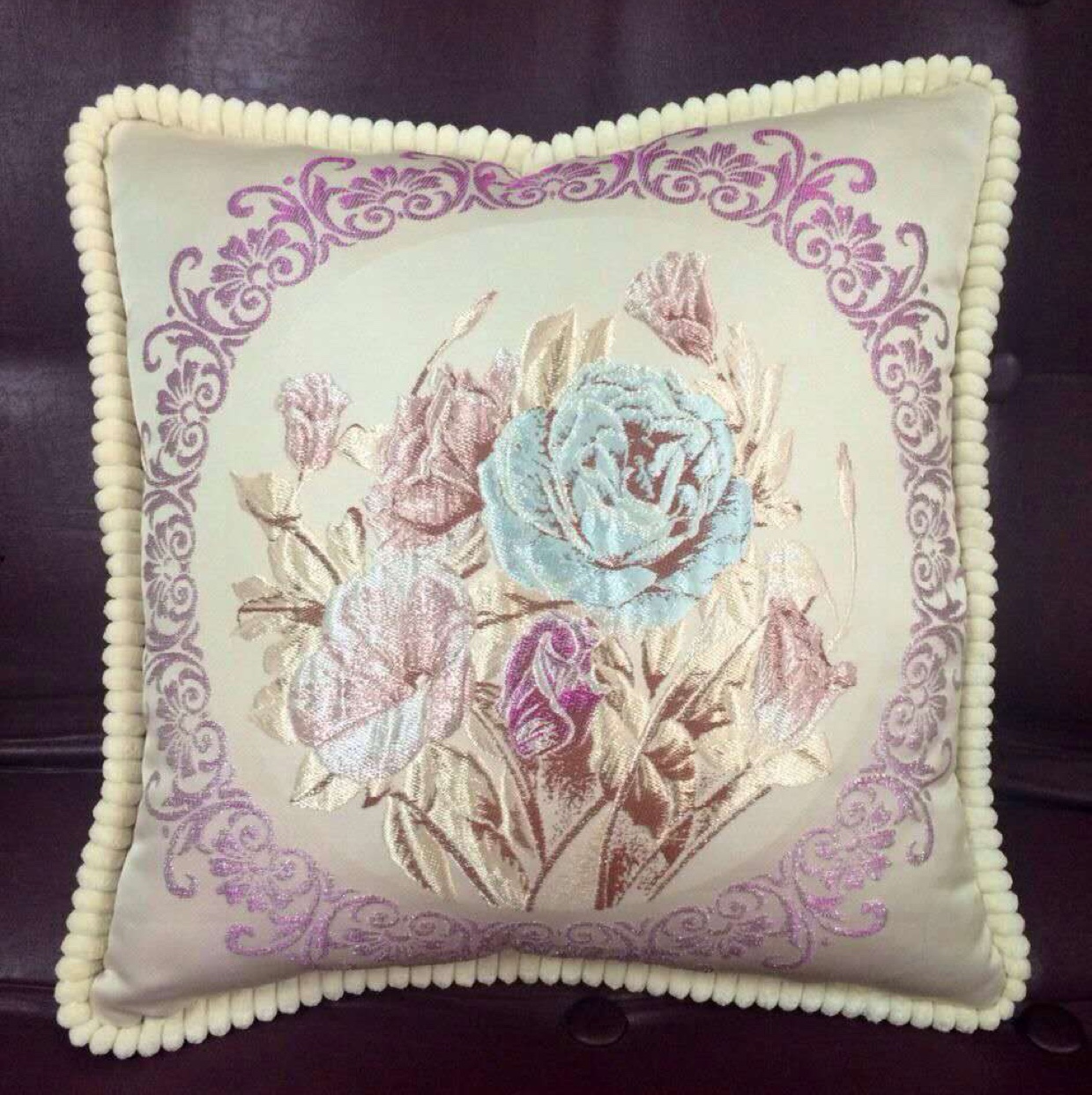 New Explosive Manufacturers Direct Sales Of European Jacquard Pillow Plus Pillow Core Home Sofa Tatami Window Pillow details Picture