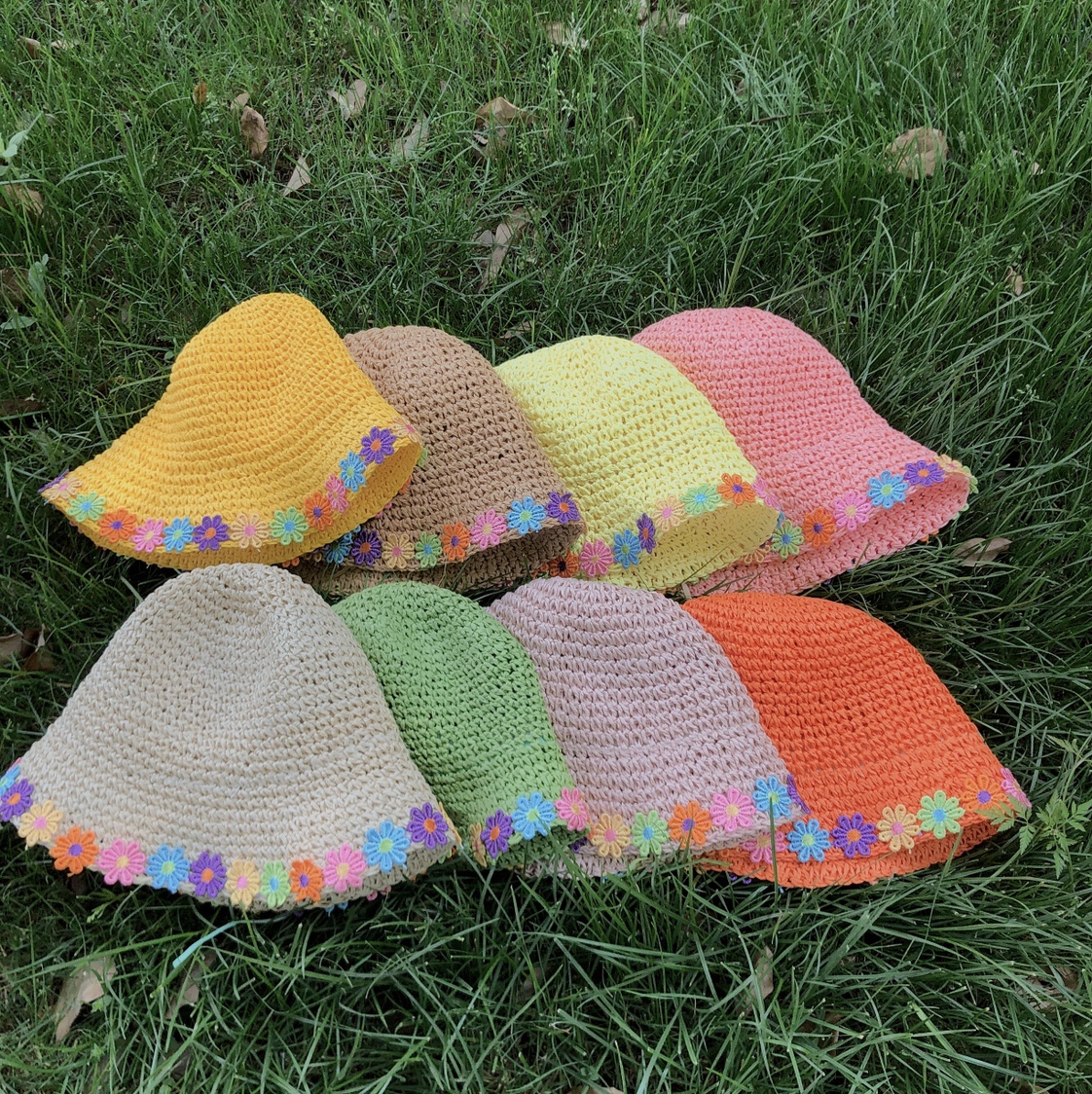 Handmade Flat Brim Hat For Children