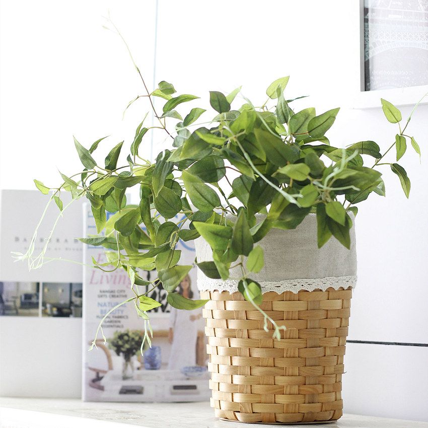 Artificial flower home accessories: 5-branch acacia leaf flower arrangement, Yiwu artificial flower wholesale LF073 Acacia leaf bouquet details Picture