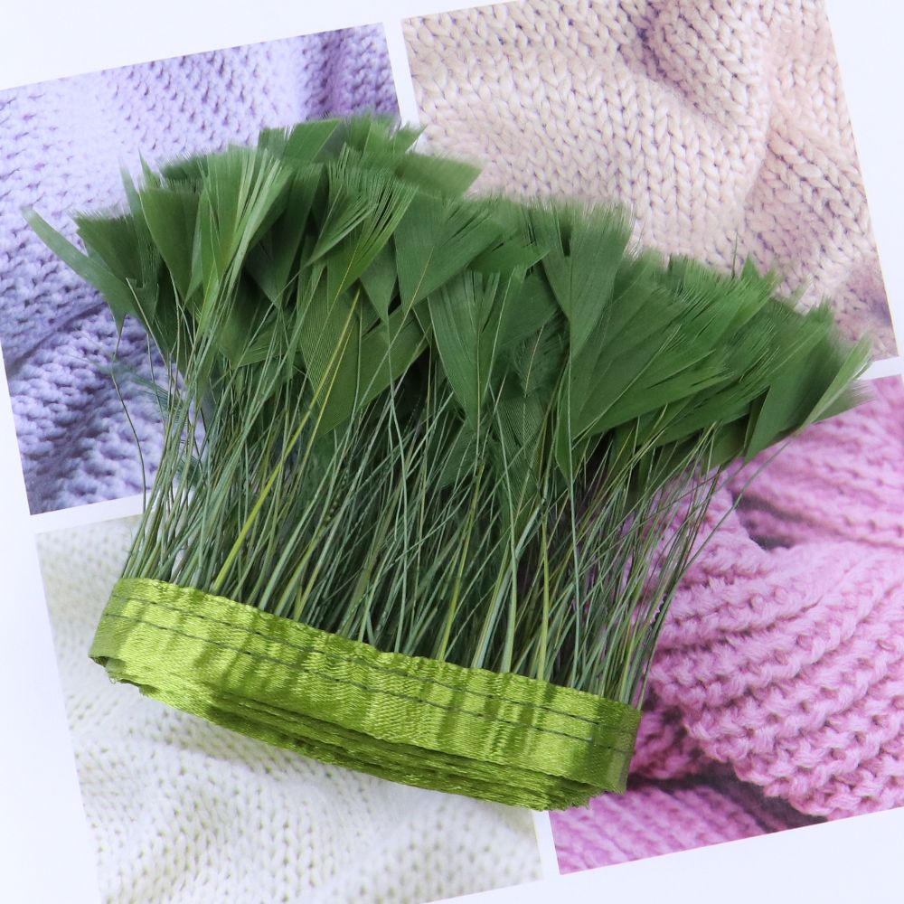 8-10cm火鸡毛撕三角布边一包两米