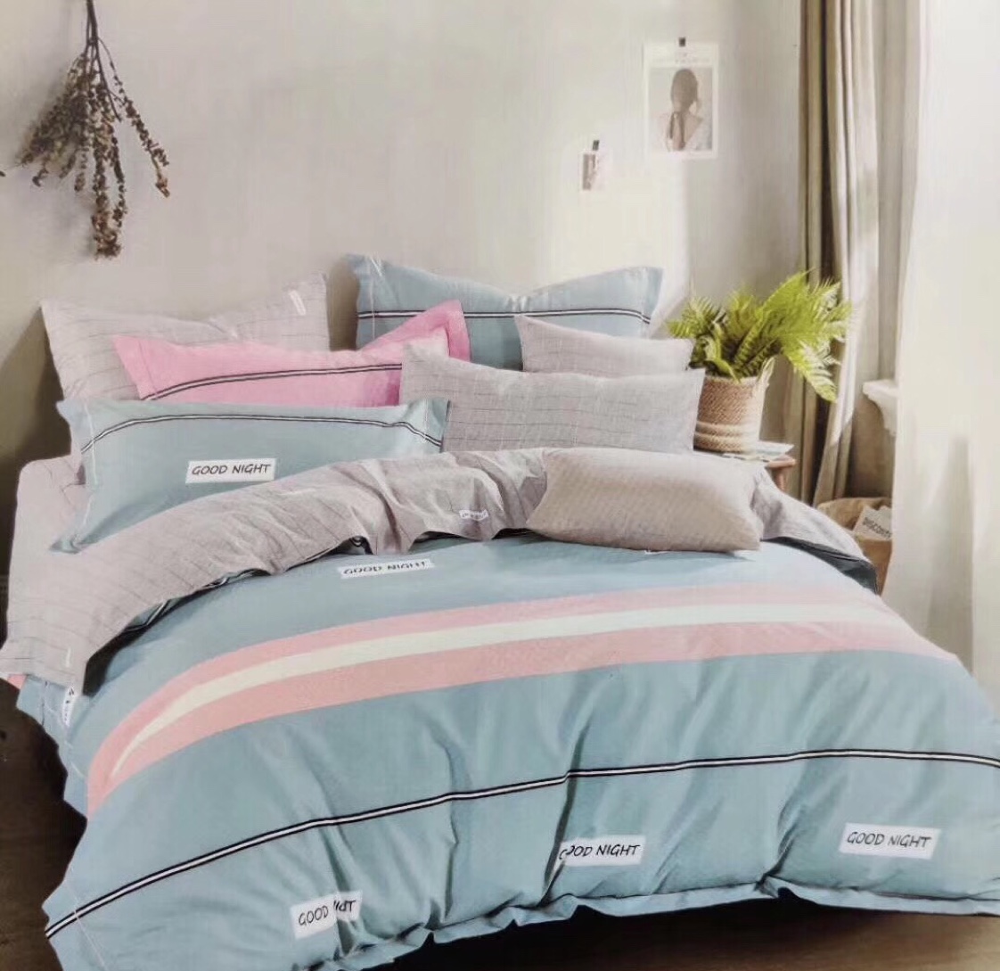 简约北欧纯棉床上用品四件套全棉床单被套被子被单床品150*200详情图7