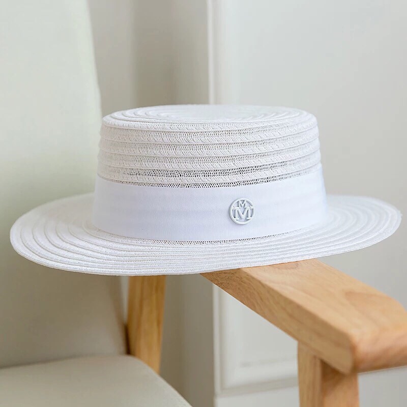 Star Net Red Anna With Straw Hat Shade Beach Fashion Casual details Picture