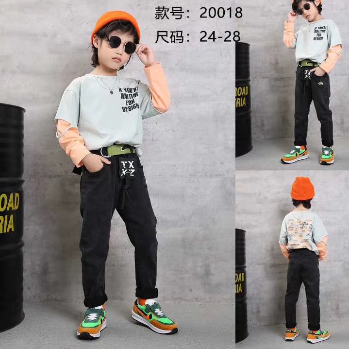 New Autumn/winter Korean slim slacks for boys and girls 2020 thumbnail