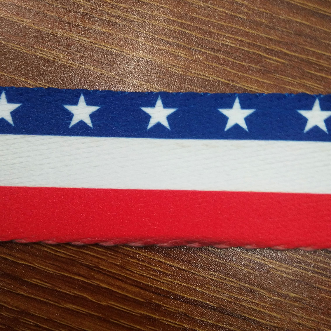 Factory direct sales: 4cm thickened polyester web silk belt, digitally printed national flag backpack belt details Picture