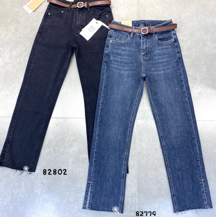 82779 Genuine 2020 Autumn/Winter New Korean Style fashionable stretch denim Cigarette tube pants