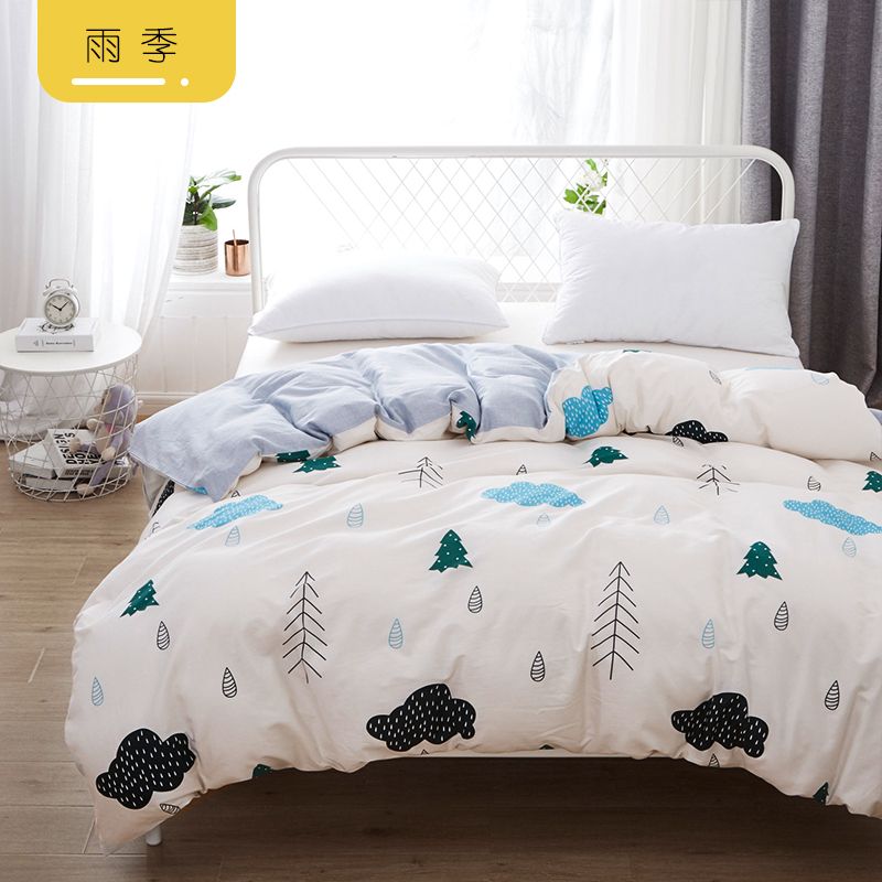 Cartoon cotton quilt cover single piece complete quilt cover fish lion dinosaur monkey cat rice rabbit panda pig pig elephant 1 thumbnail