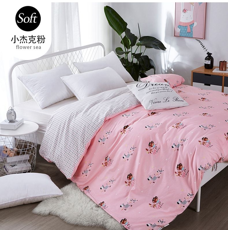 Cotton Cotton Children's Cartoon Pattern Single Bed Cover 150*200 Cushion Bed Cover Bed Cover Single Bed Cover 1