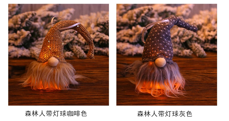 Christmas With Lights Forest People Christmas Decoration Pendant Small Lights Glow Festive Home Decoration Hanging Ornaments Application Scenario
