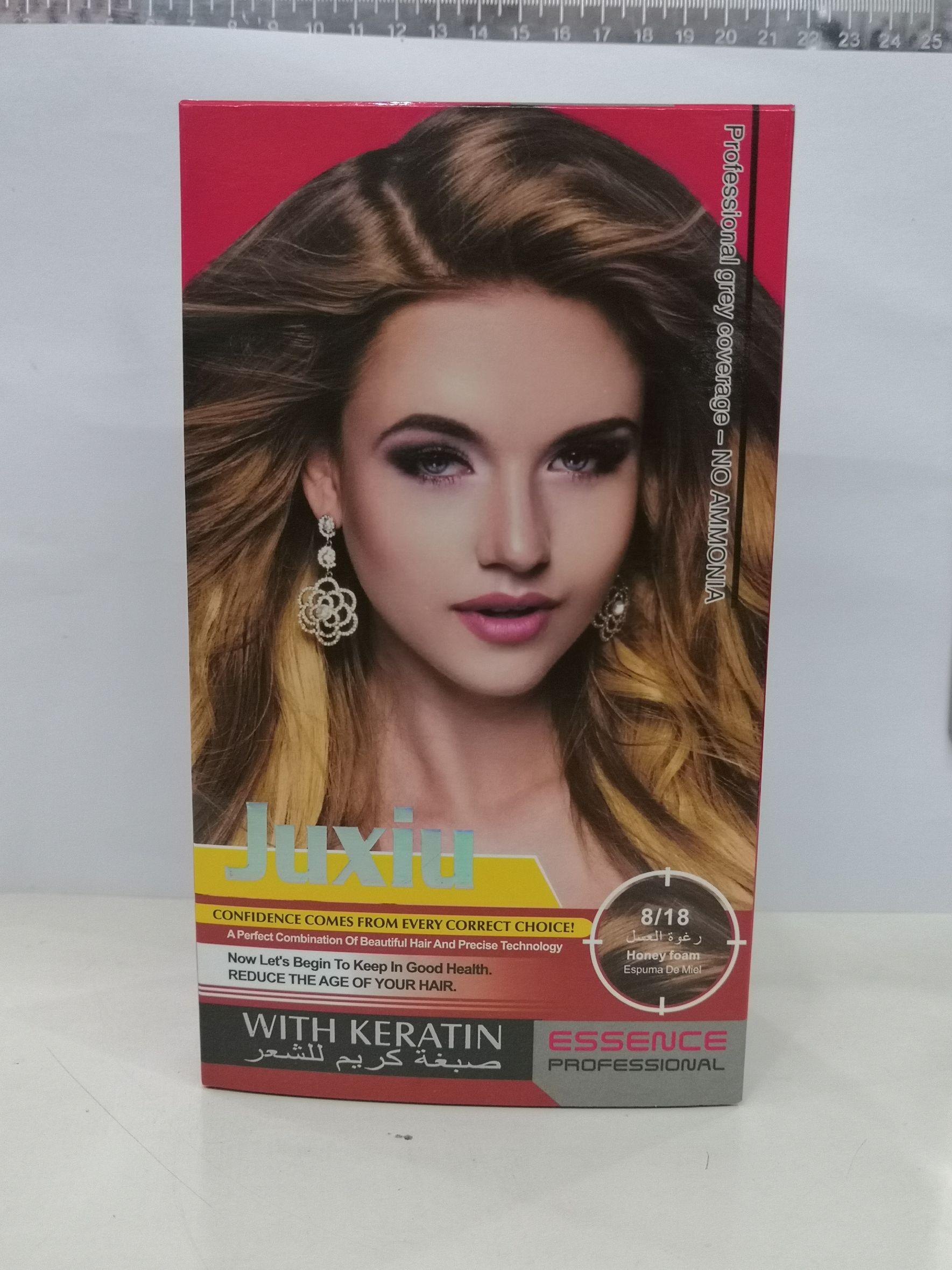 40Ml*2 Red Box Juxiu Hair Color Cream Natural Black/Honey Foam details Picture