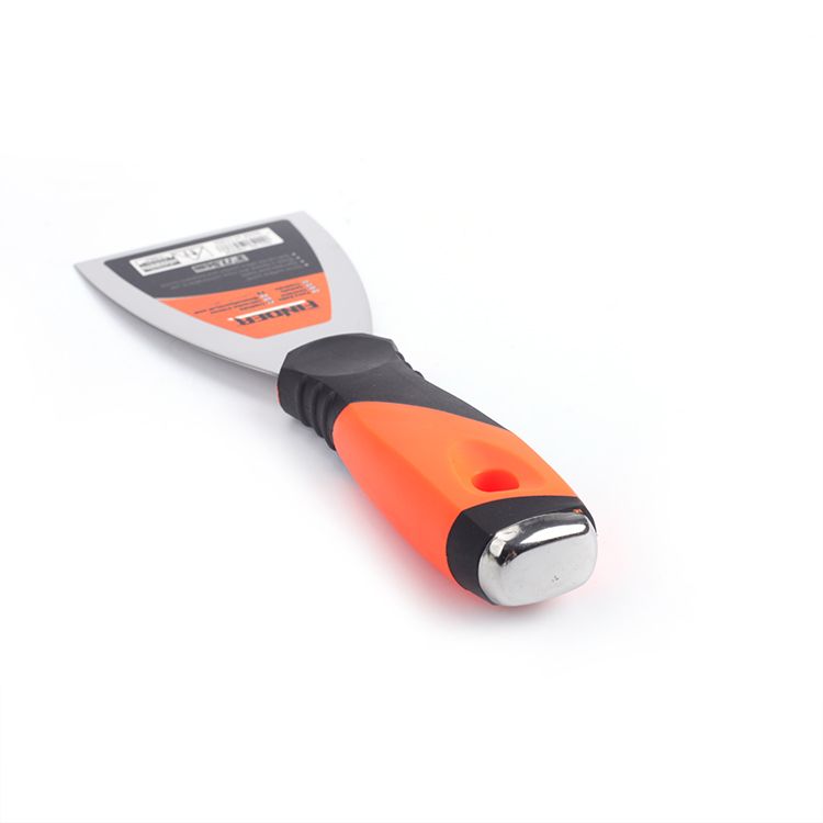 Discoverer's tools: Orange and black plastic-handled stainless steel putty knife, 3-inch Wall Scraper Application Scenario