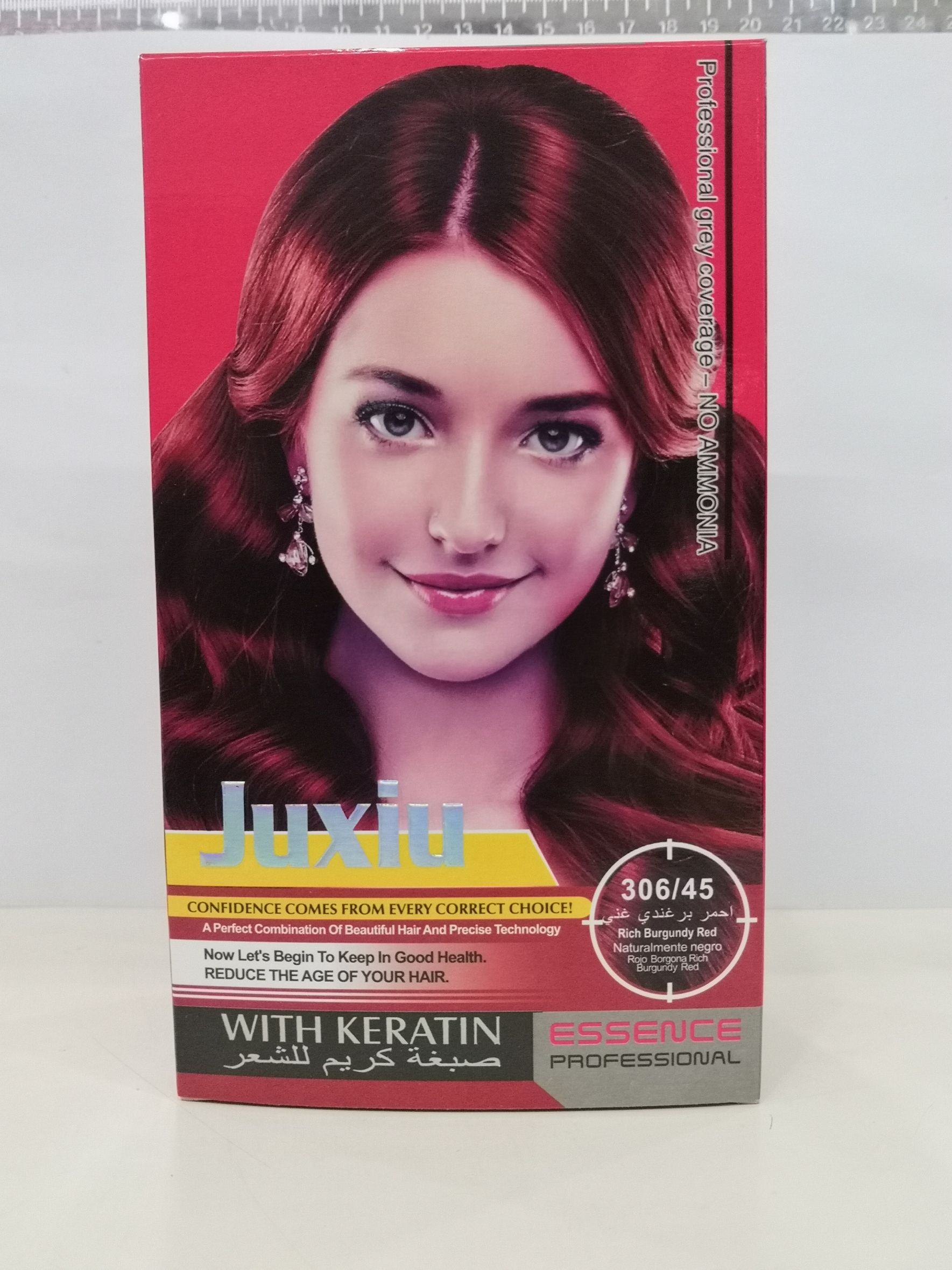 40ml*2 红盒JUXIU染发膏Rich Burgundy Red/Medium Blonde/Violet