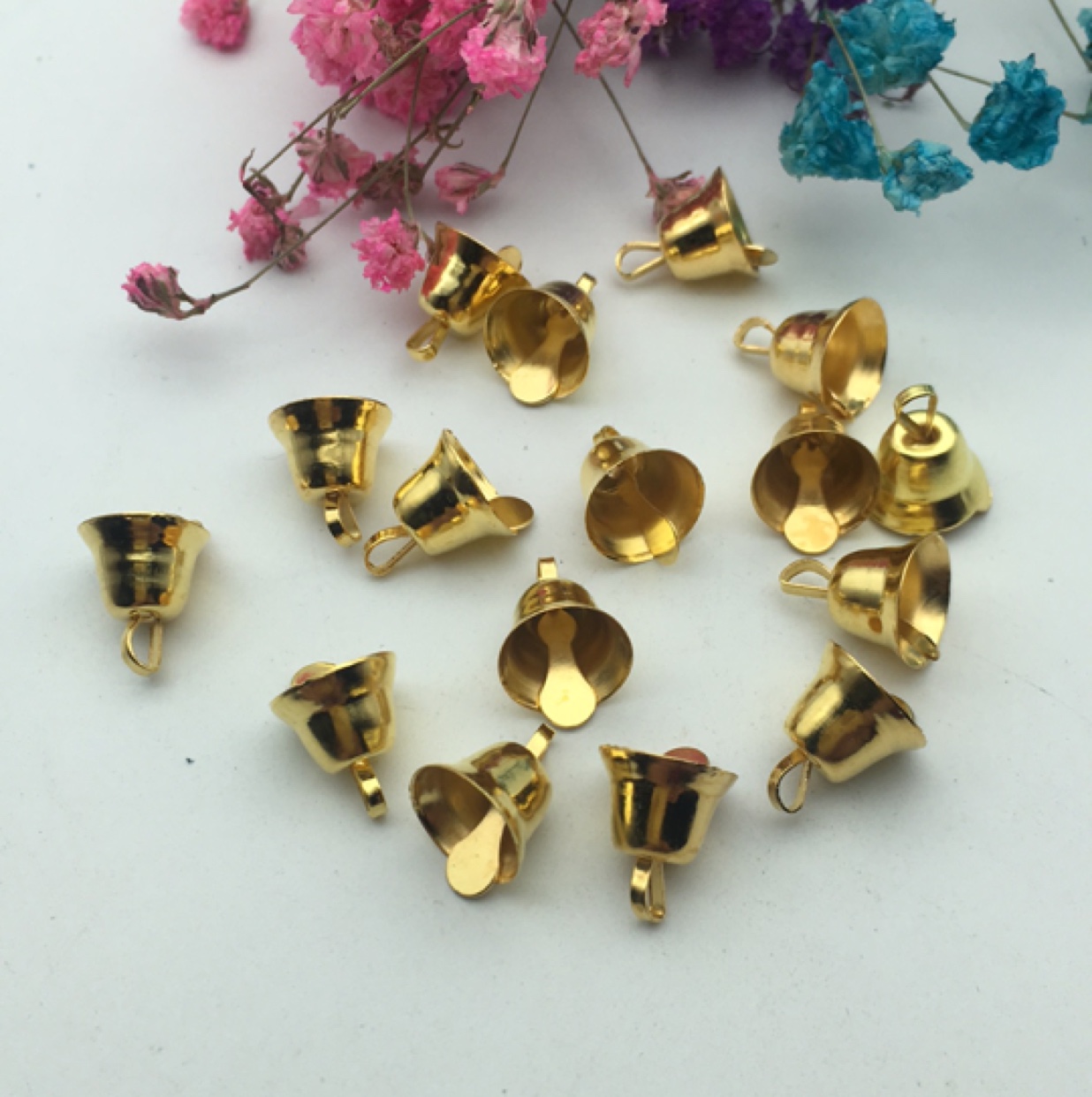 Small Iron Gold Bell Crafts Accessories, Christmas Accessories, Pet Chain Accessories