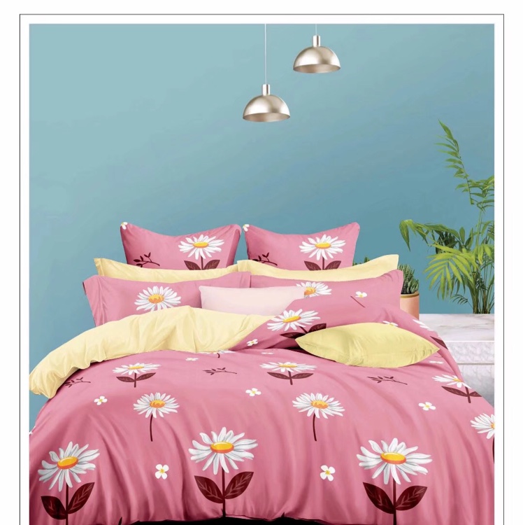 Classic four-piece set of silk and cotton bedding, quilt cover, home textile quilt cover Application Scenario
