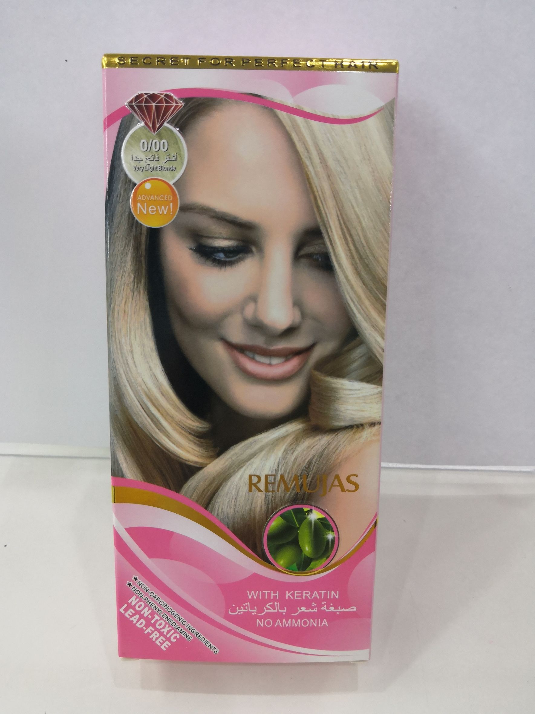 60ml*2 粉盒REMUJAS染发膏Very Light Blonde