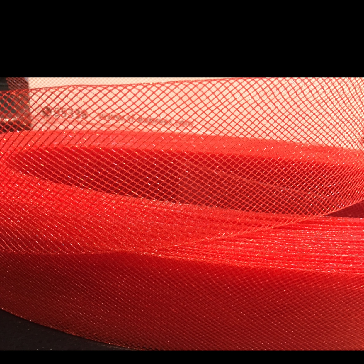 5 cm hard net plate elastic net cloth performance dress skirt horse hair tail net gauze wedding dress red thumbnail