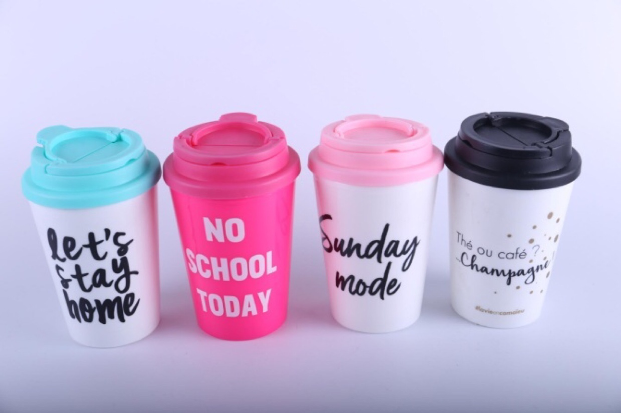 Small PP cup with portable lid