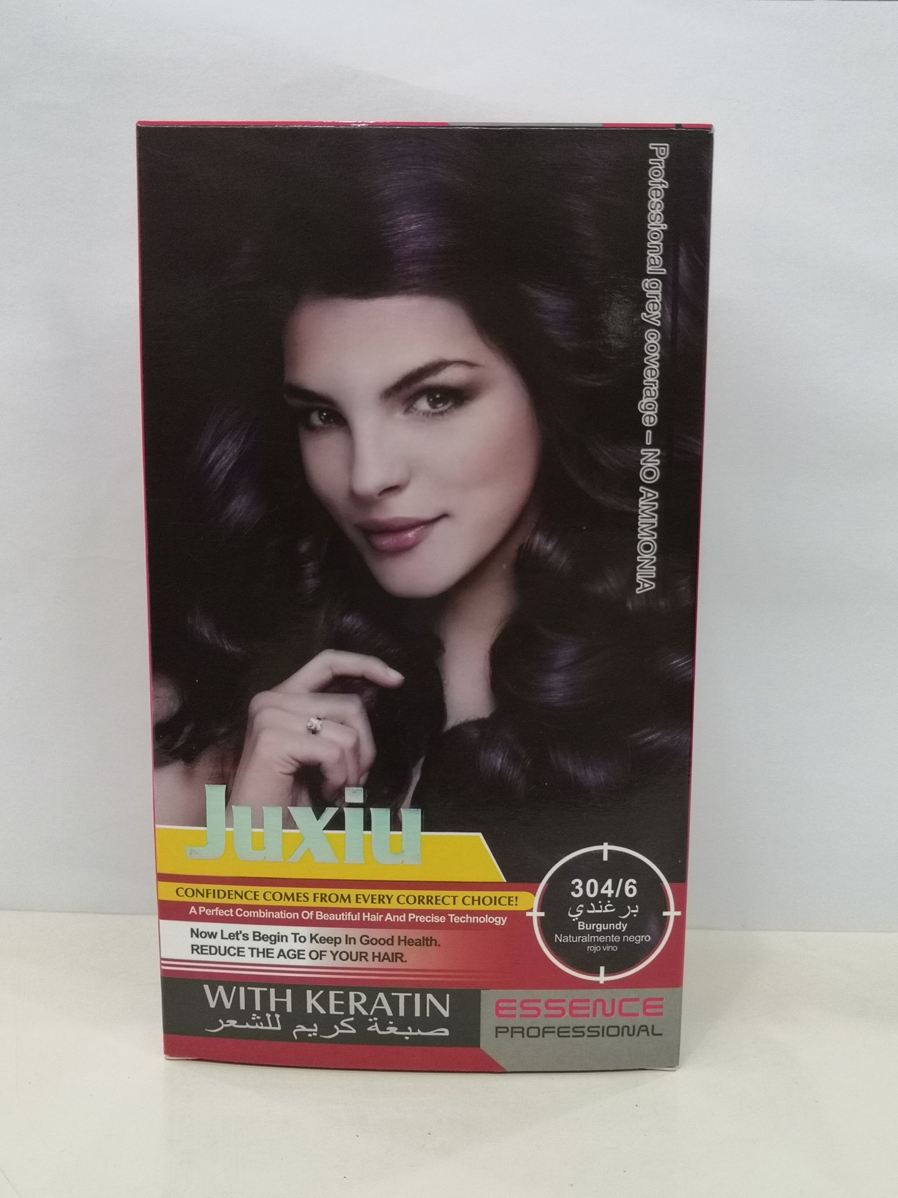 40ml*2 red box JUXIU hair dye Burgundy/ Light Brown/Chocolate Brown