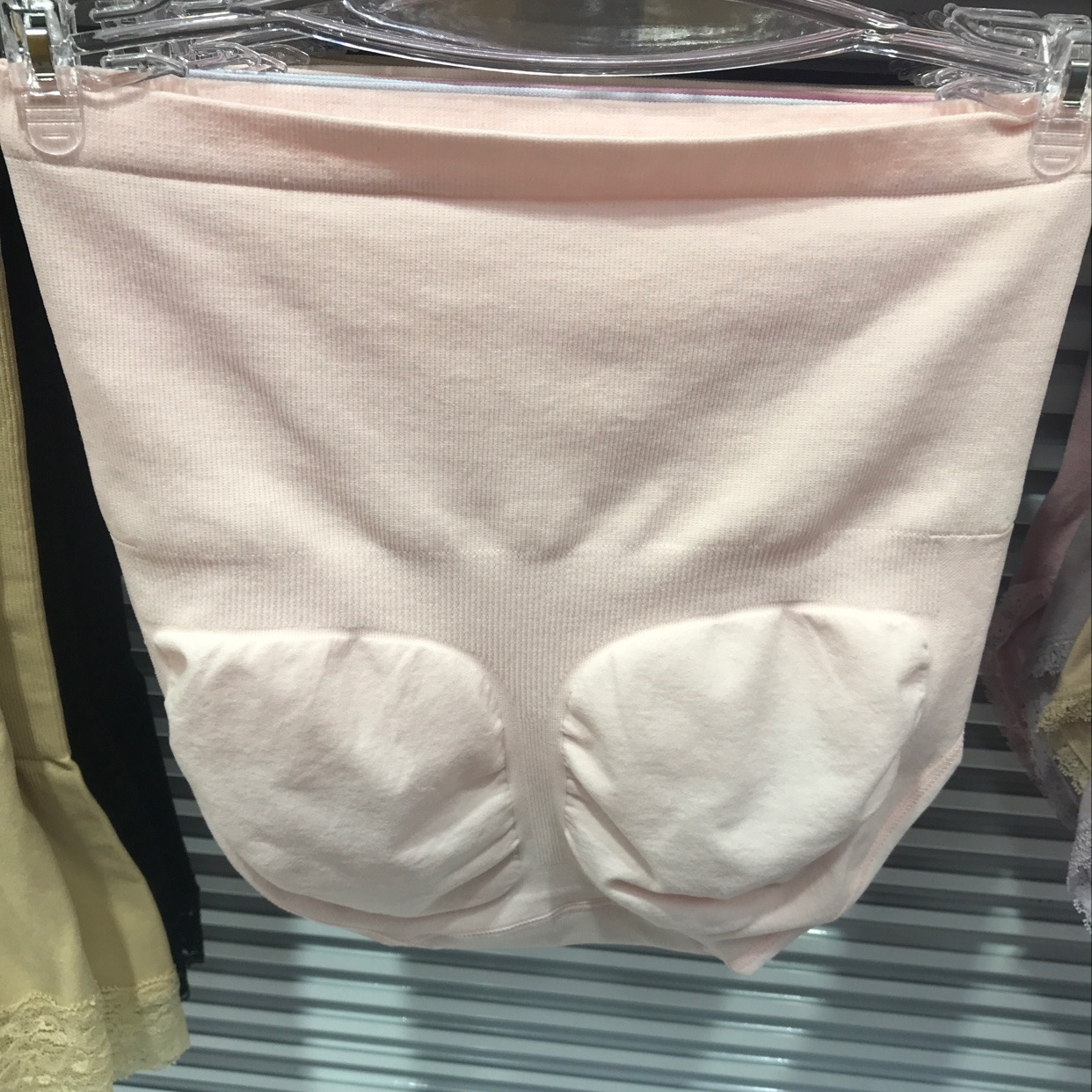 Cotton Seamless High-Waisted Belly Pants Specification drawing