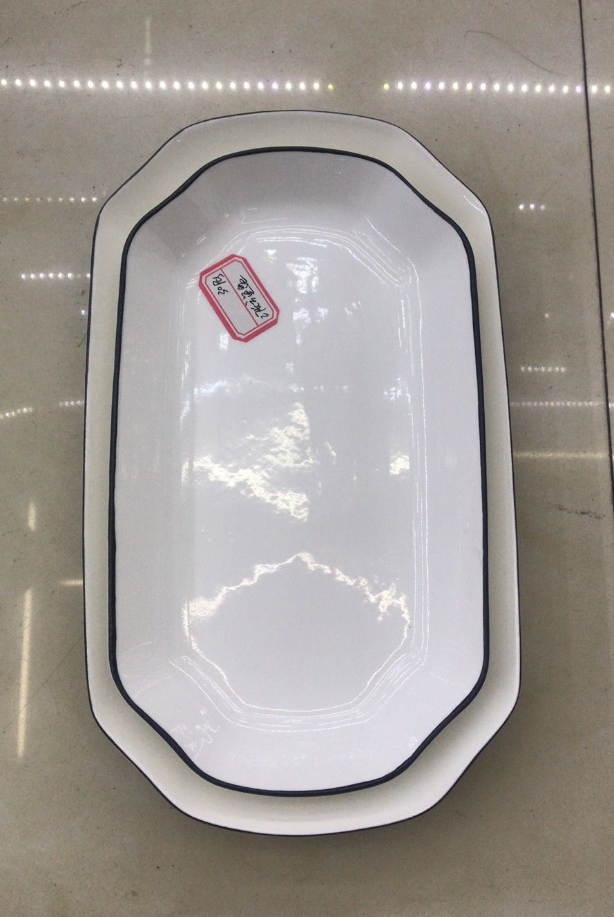 Home/Hotel Black Line Ceramic Dishes Series Application Scenario