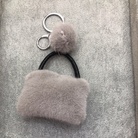2020新款毛球钥匙扣仿獭兔毛毛球时尚包包钥匙扣 迷你钱包挂件仿水貂毛挂件