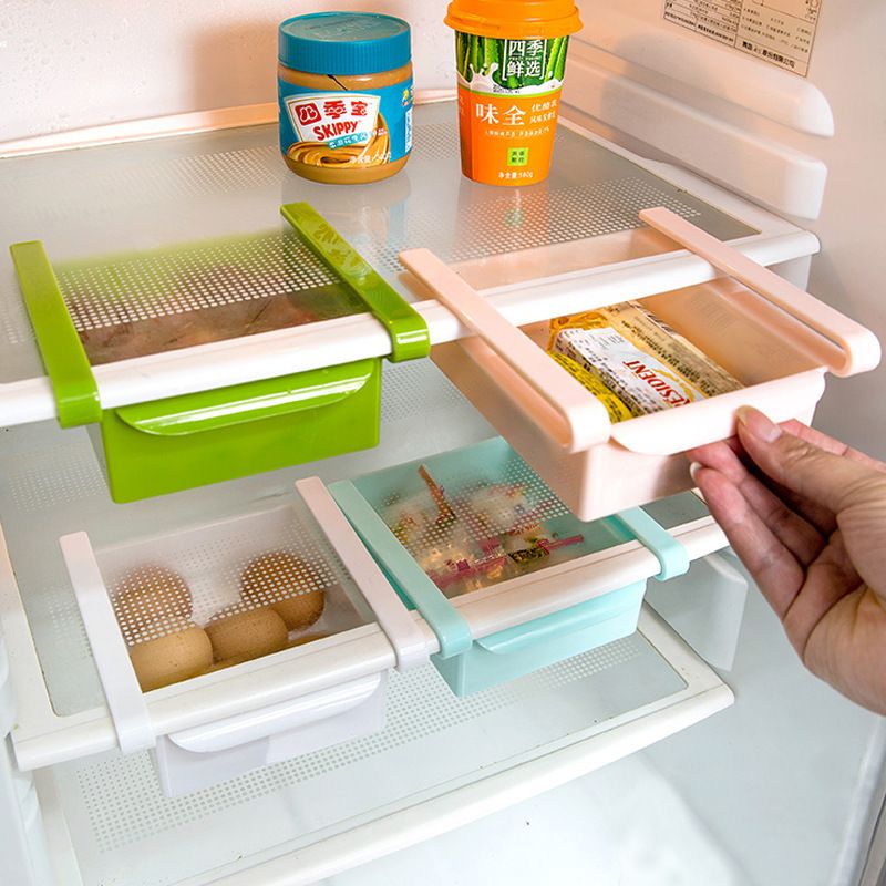创意多用冰箱收纳架保鲜隔层抽屉隔板层架厨房用品用具厨房置物架详情图4