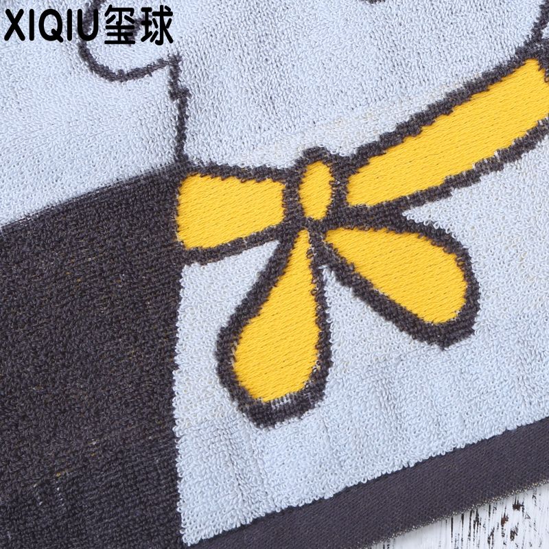 Yiwu quality products Factory direct sales of pure cotton dark cartoon animal face towels Specification image