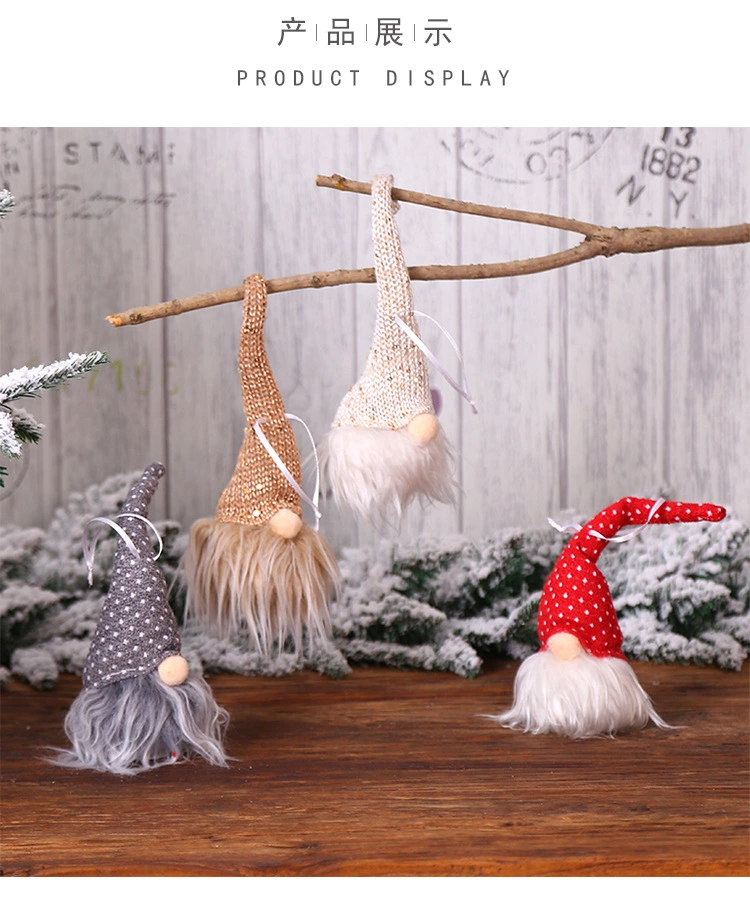 Christmas With Lights Forest People Christmas Decoration Pendant Small Lights Glow Festive Home Decoration Hanging Ornaments Item Picture