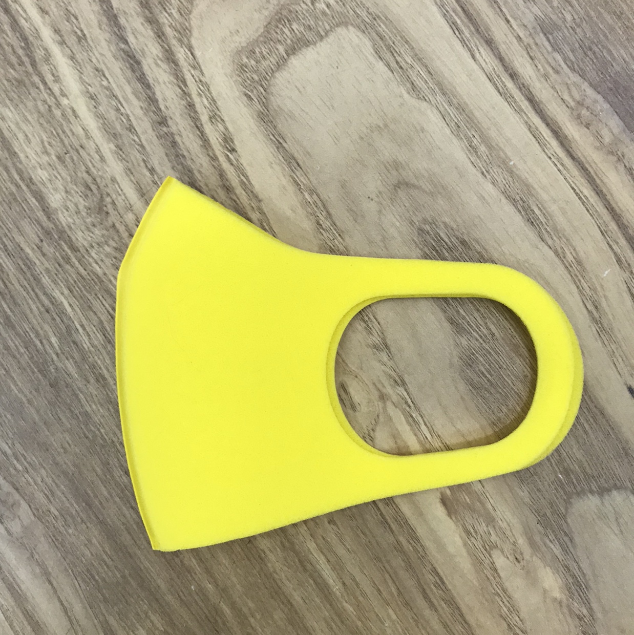 跨境时尚成人纯色海绵口罩防晒防尘可水洗黄色【外贸专供】民用民用民用民用细节图