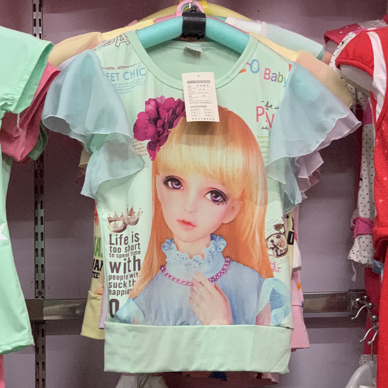 芭比娃娃 女童短袖