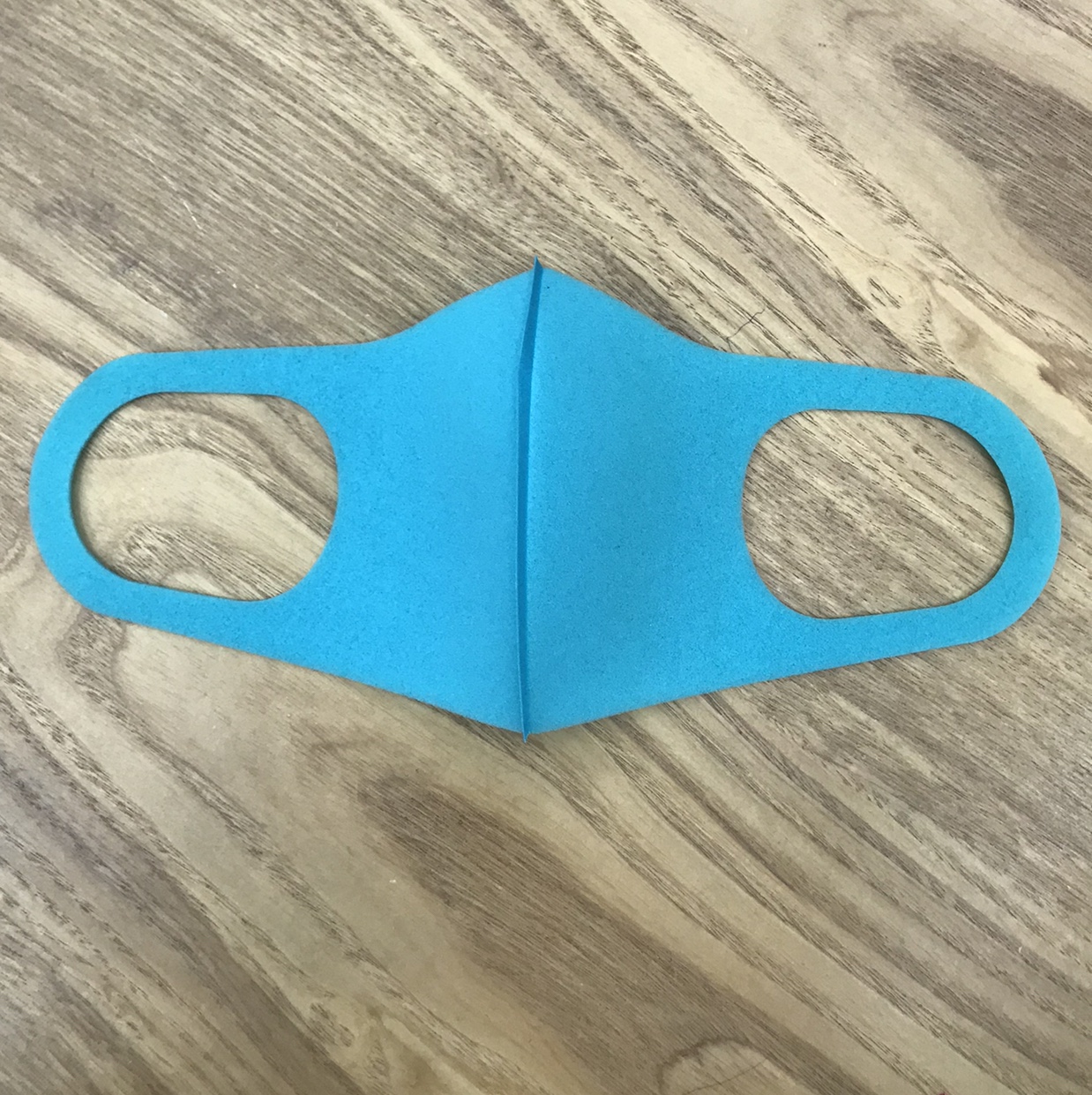 Adult-style solid-color sponge mask, fashionable, sun-proof, dust-proof, washable blue. [Exclusive for foreign trade] Civilian, civilian, civilian details Picture