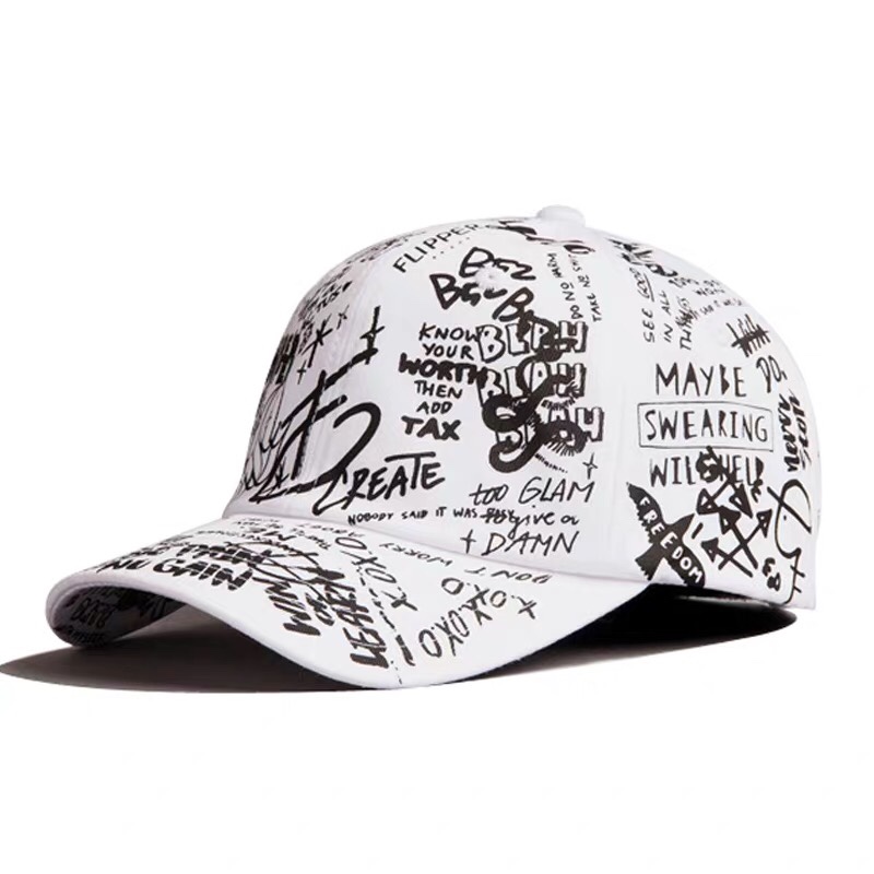 Graffiti-printed baseball cap thumbnail