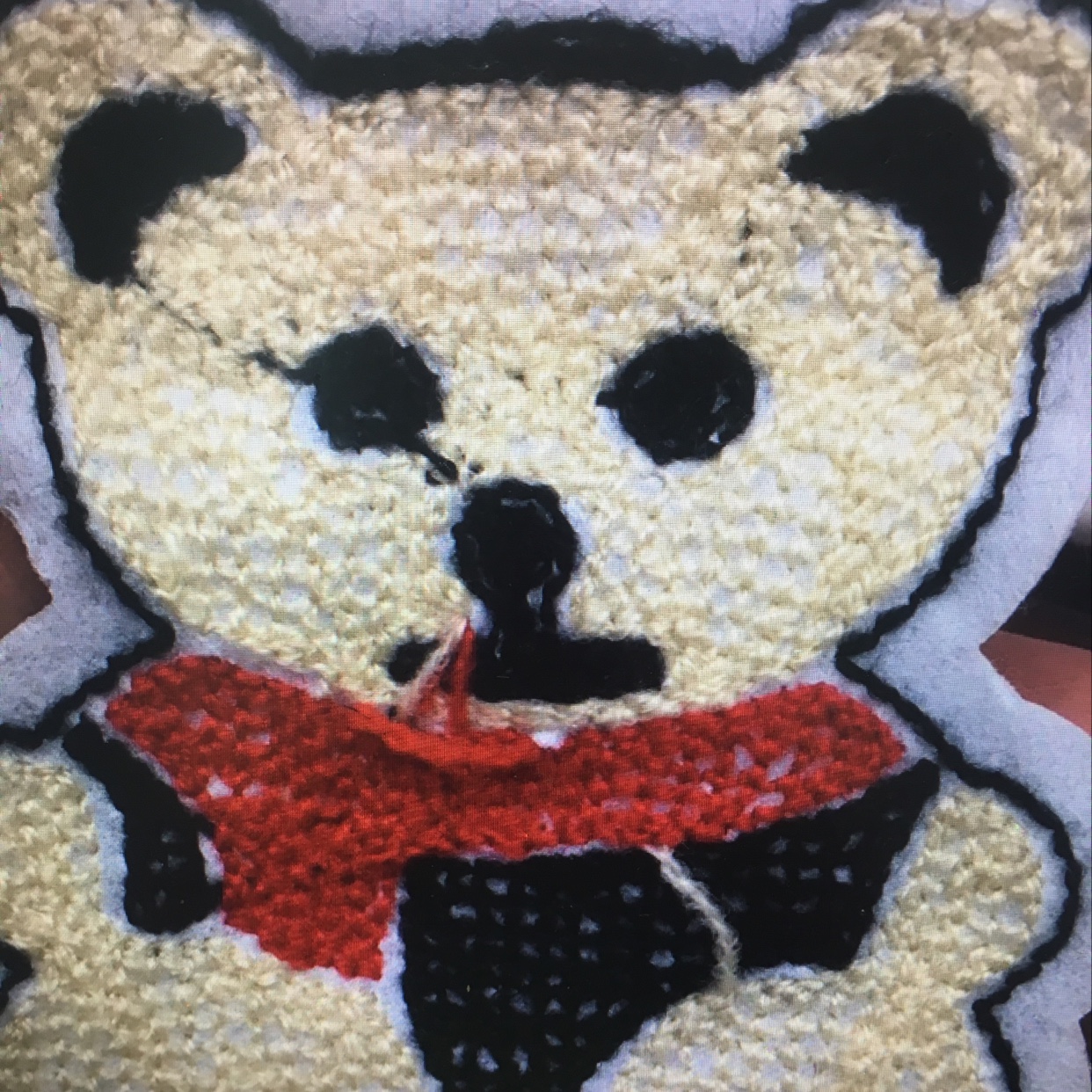 Embroidery Towel Embroidery Line Embroidery Boutique Good Embroidery Teddy Bear Stock Special Winter Accessories Item Picture