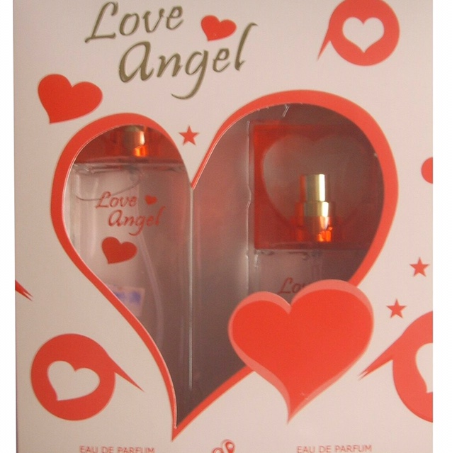 The perfume set is orange