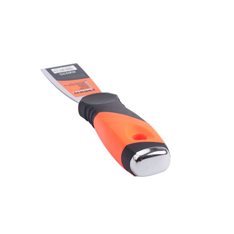 Discoverer Tools: Orange and black plastic-handled stainless steel putty knife, 1.5-inch Wall Scraper detail image 2