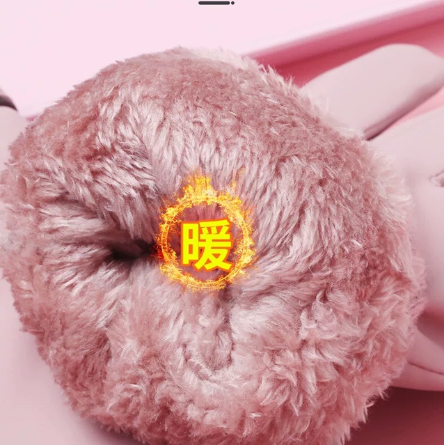 2020 New down cotton gloves for women to keep warm while cycling in winter. Korean version cute touch screen winter cold-proof student gloves for women undefined