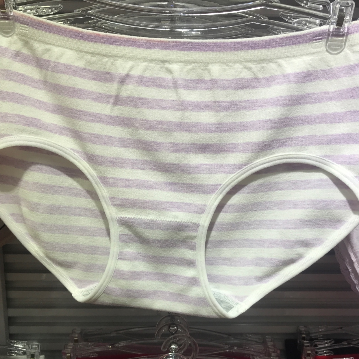 Cotton Striped Seamless Shorts