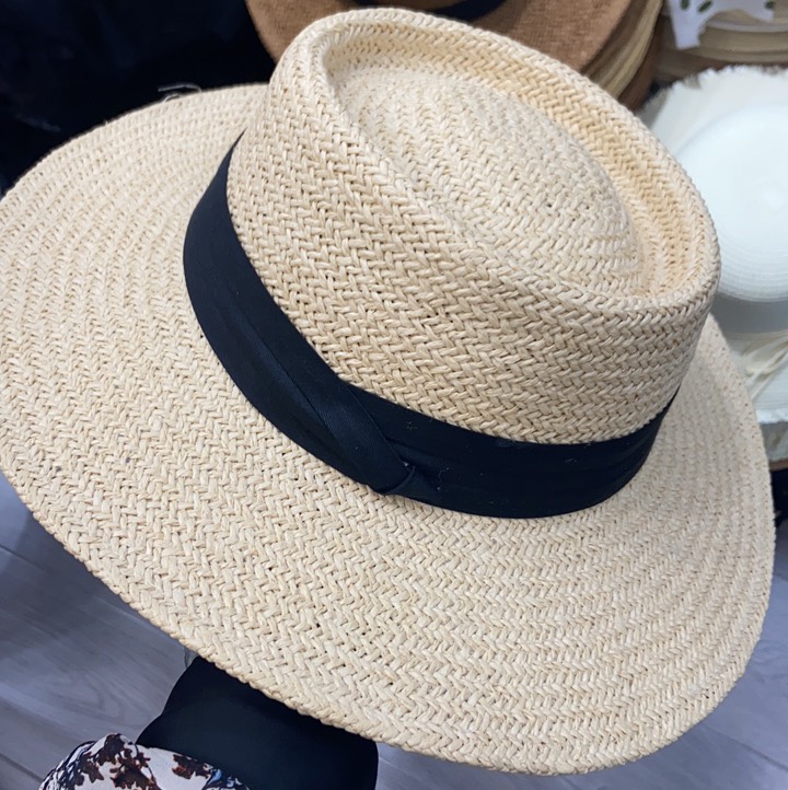 South Korean version of the tide version of sunshade sunscreen fashion straw hat women thumbnail
