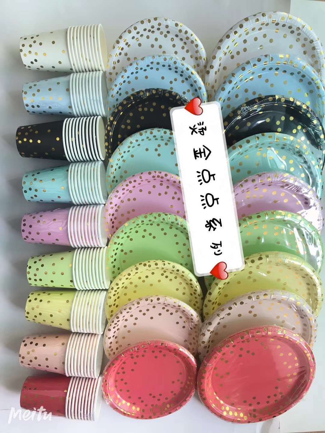 Birthday paper cup Plate set 3