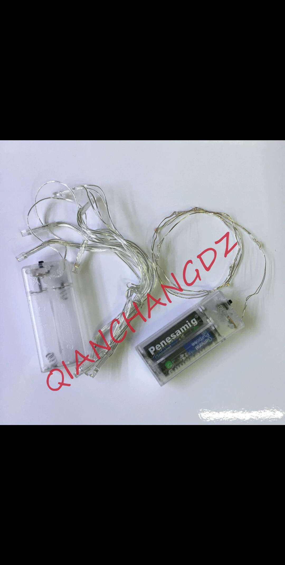 带5号7号电池盒led发光灯串 铜线灯串