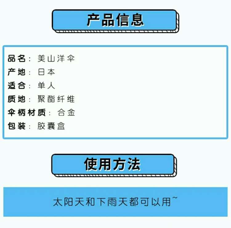 胶囊伞太空蓝详情图2