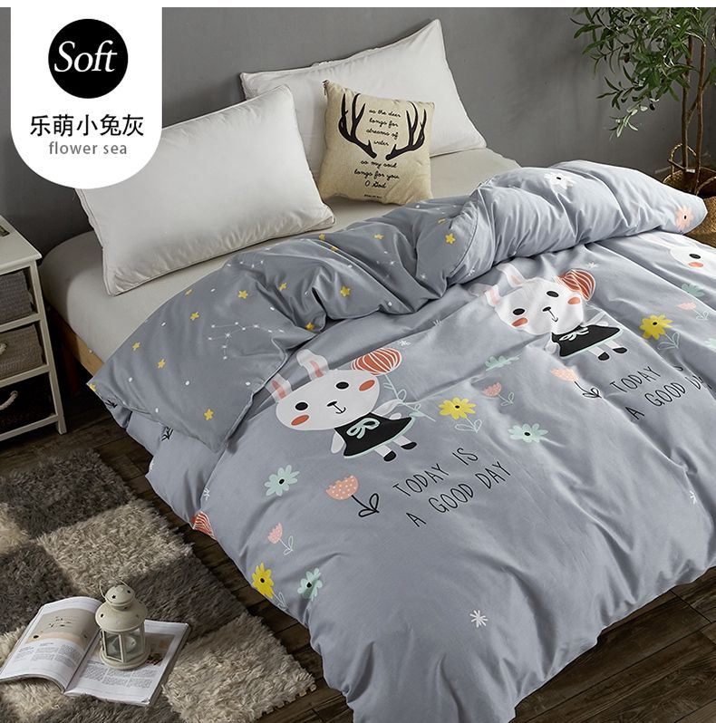 Cotton Cotton Children's Cartoon Pattern Single Bed Cover 150*200 Cushion Bed Cover Bed Cover Single Student Single Bed Cover 9