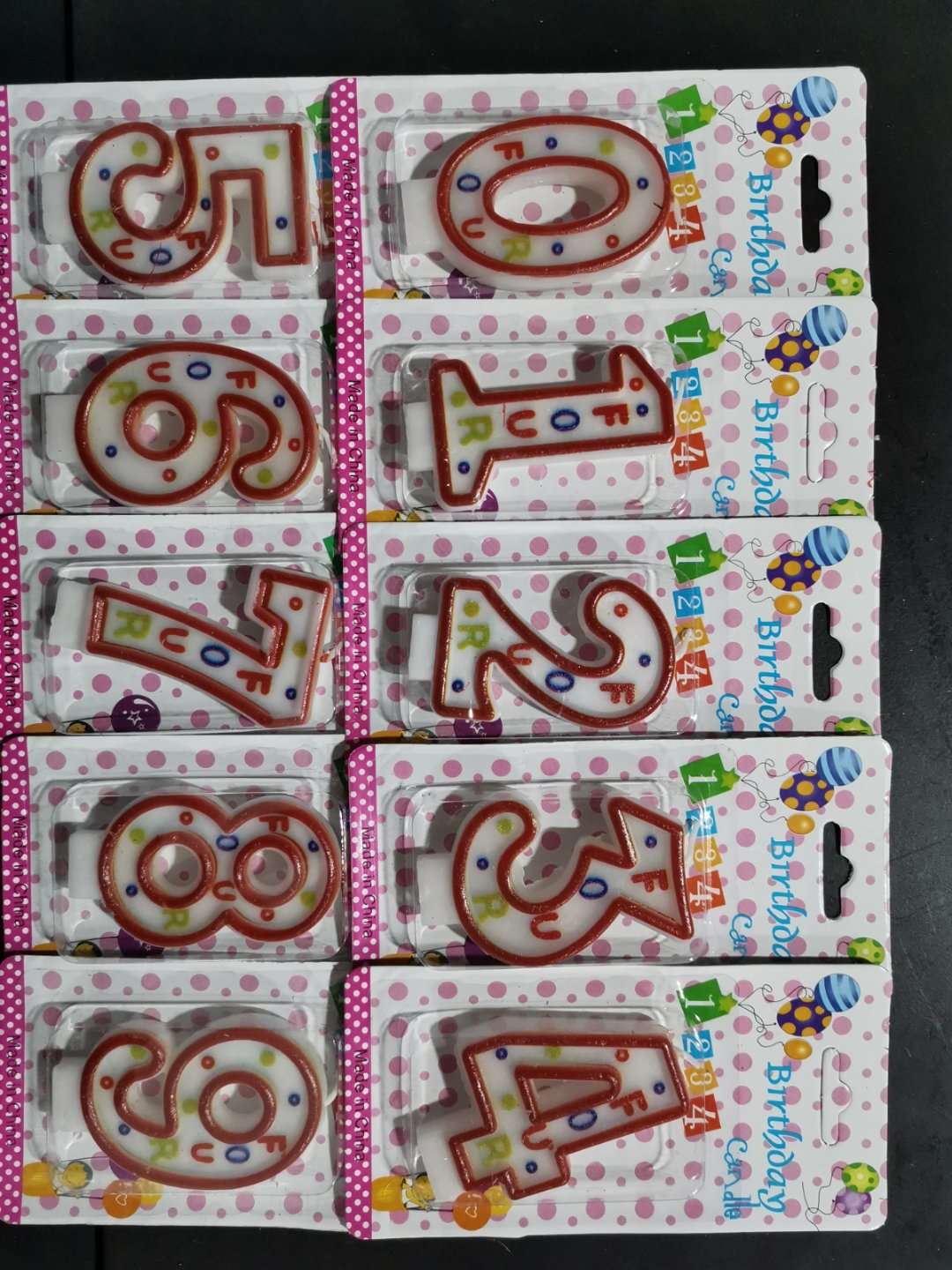 High-end birthday cake decorated with red border numbers full figure