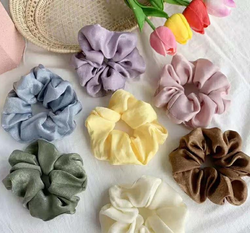 Hot style yu shuxin with day velvet fabric art large intestine hair ring hair rope full figure