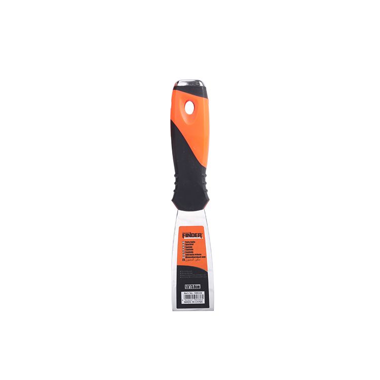 Discoverer Tools: Orange and black plastic-handled stainless steel putty knife, 1.5-inch Wall Scraper detail image 1