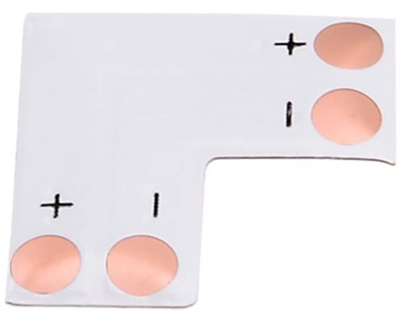 2 pin 8mm L-Shaped 2-pin pcb connector led strip connector