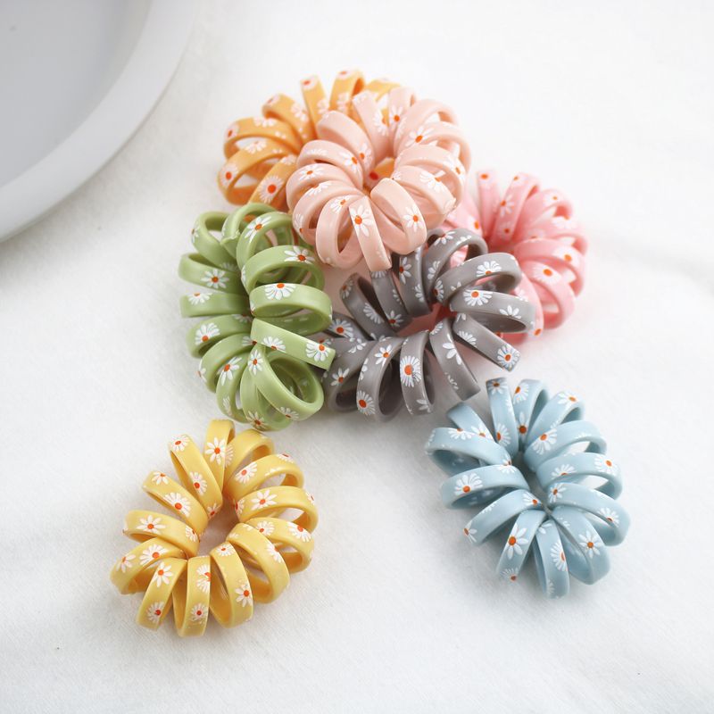 100 Daisy phone lines/bag hair ring female Korean seamless ins hair cord web celebrity hair cord
