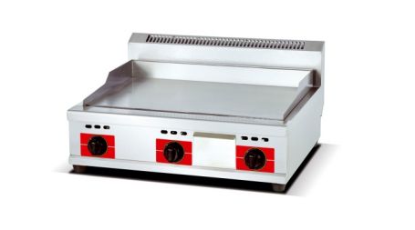 DF68075燃气半平半坑扒炉燃气扒炉台式铁板鱿鱼烧机炒粉炒饭手抓饼机器摆摊煤气煎饼机DF trading house